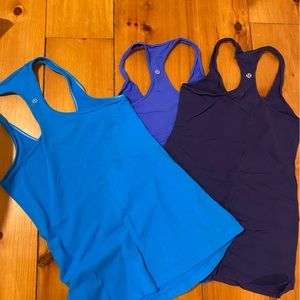 Set of 3 Lululemon Cool Racerback tanks